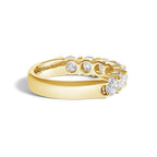 14K Gold 2.0 Cttw Diamond 7 Stone Band Ring