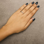 14K Gold 1/4 Cttw Diamond 7 Stone Band Ring