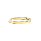 14K Gold 1/10 Cttw Diamond 7 Stone Band Ring