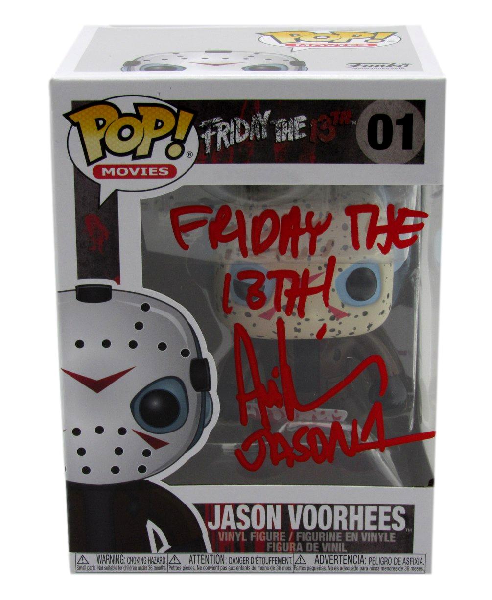 Ari Lehman Signed/Insc Funko Pop! #01 "Friday the 13th" Signed in Red JSA 190714