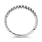 14K White Gold 1/4 Cttw Round Diamond Prong Set Wedding Band