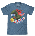 Bazooka Bubble Gum Dinosaur T-Shirt - Cabo Blue