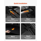 Retractable Cargo Cover, Upgraded Carbon Fiber Texture Trunk Cover, Anti-Peeping Luggage Privacy Shield, Easy Installation Security Shade Car Accessories, for Toyota RAV4 2019-2025 5-Seater