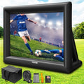 Inflatable Movie Screen 20FT Inflatable Projector Screen for outside with 350W Air Blower Inflatable Screen Oxford Fabric Material Blow Up Screen for Outdoor Movie Supports Front/Rear Projection