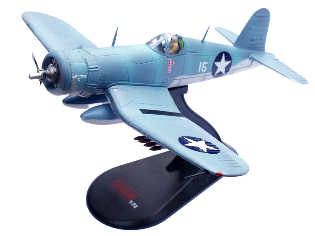 Vought F4U-1 Corsair Fighter Plane "Daphne 'C' 2nd Lt. James N. Cupp VMF-213 Hell Hawks Guadalcanal" (1943) United States Marines 1/72 Diecast Model Airplane by Legion