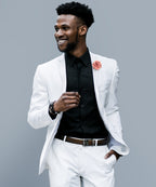 Polka Dot Flower Lapel Pin