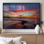 Glorious Sunset on The Beach Wall Art Canvas Print