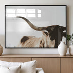 Texas Longhorn Wall Art Canvas Print, 3-Panel