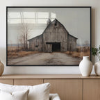 Farmhouse Rustic Barn Wall Art Canvas Print, Framed and Ready to Hang