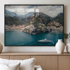 Amalfi Coast Wall Art | Framed Italian Seaside Canvas