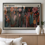 Modern Japanese Wall Art Canvas Print, Framed Abstract Mount Fuji Zen Landscape