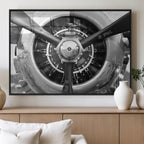 Vintage Airplane Wall Art Canvas Print