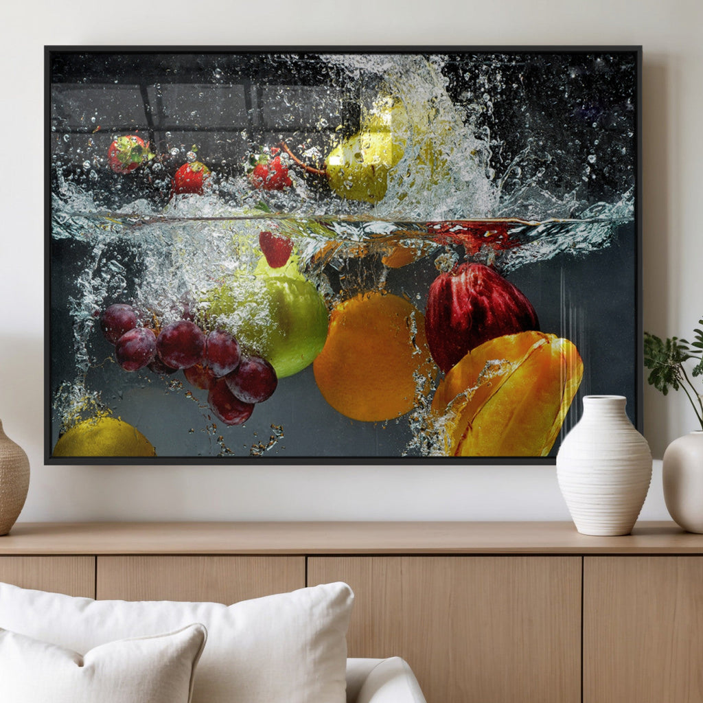 Kitchen Vegetables World Wall Art Canvas Print