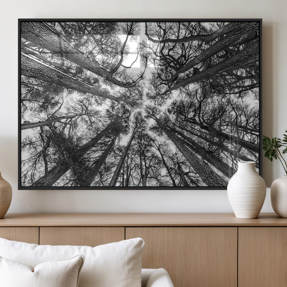 Trees Contemporary Art Canvas Print