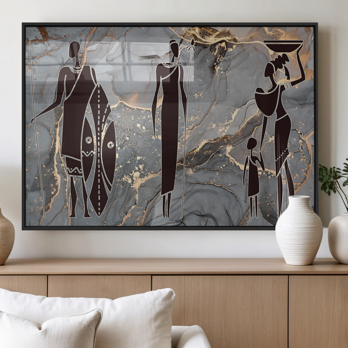 African American Wall Art | Elegant African Women Canvas Print