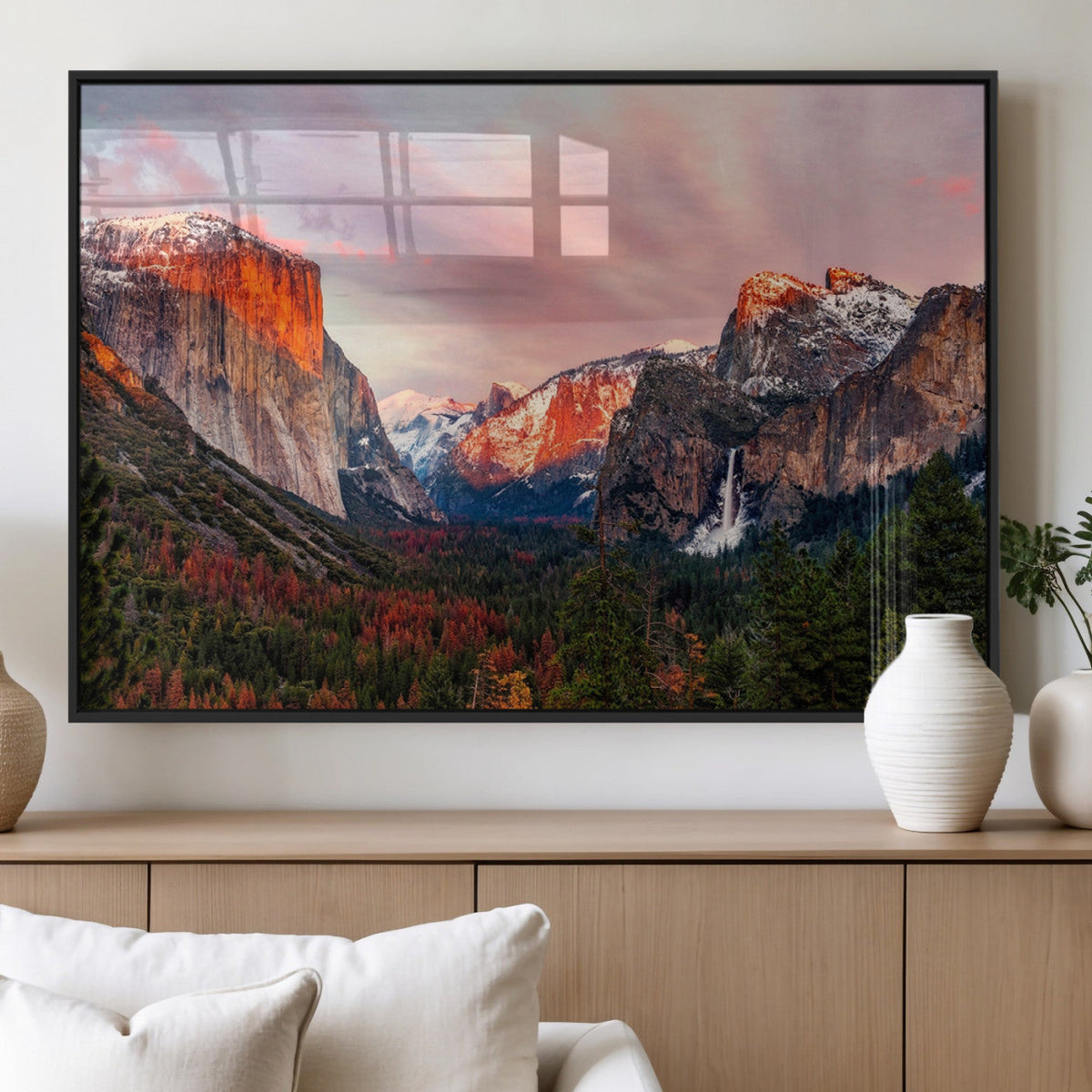 Yosemite Half Dome Wall Art Canvas Print El Capitan