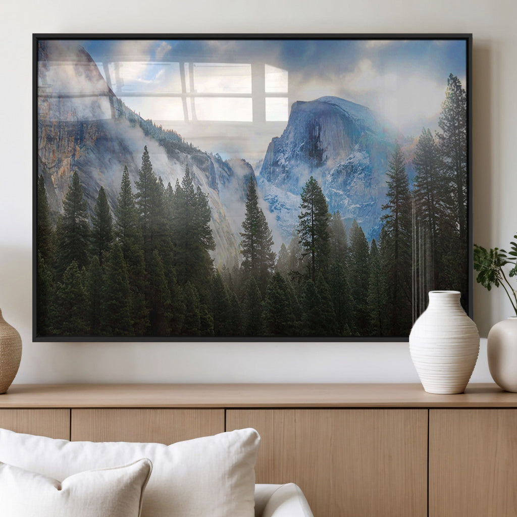 Half Dome Yosemite California Wall Art Canvas Print El Capitan