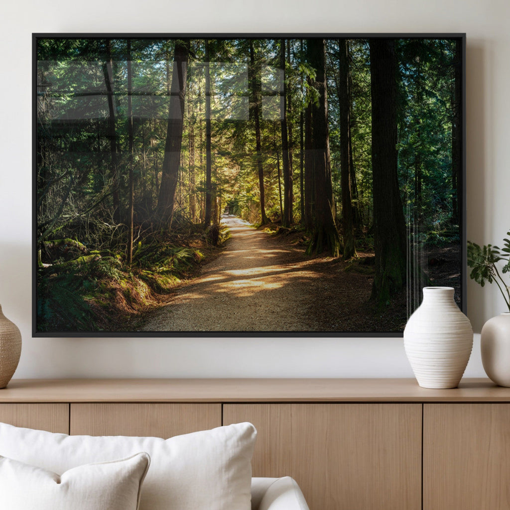 Natural Landscape Wall Art Relaxing Forest Canvas Print
