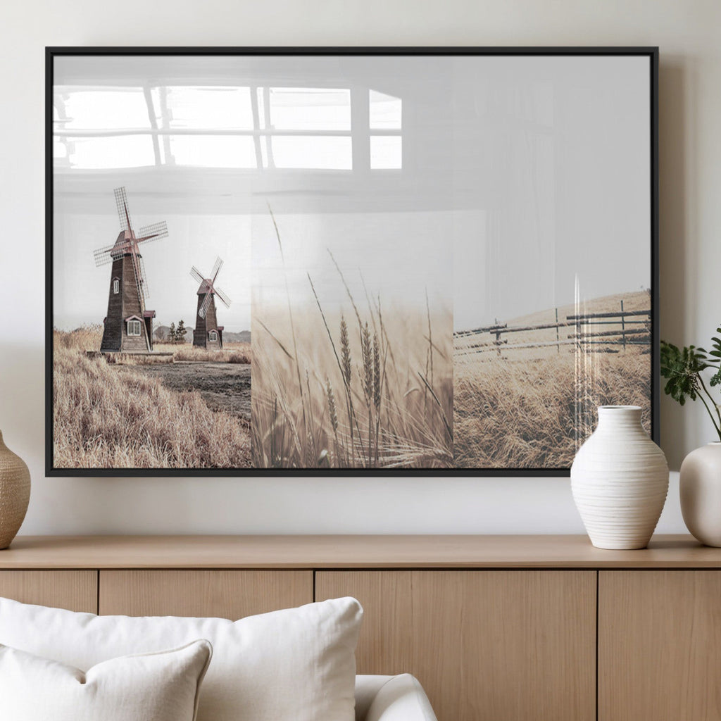 Farm Prints, Set of 6 Farmhouse Wall Art Canvas, Country House Decor