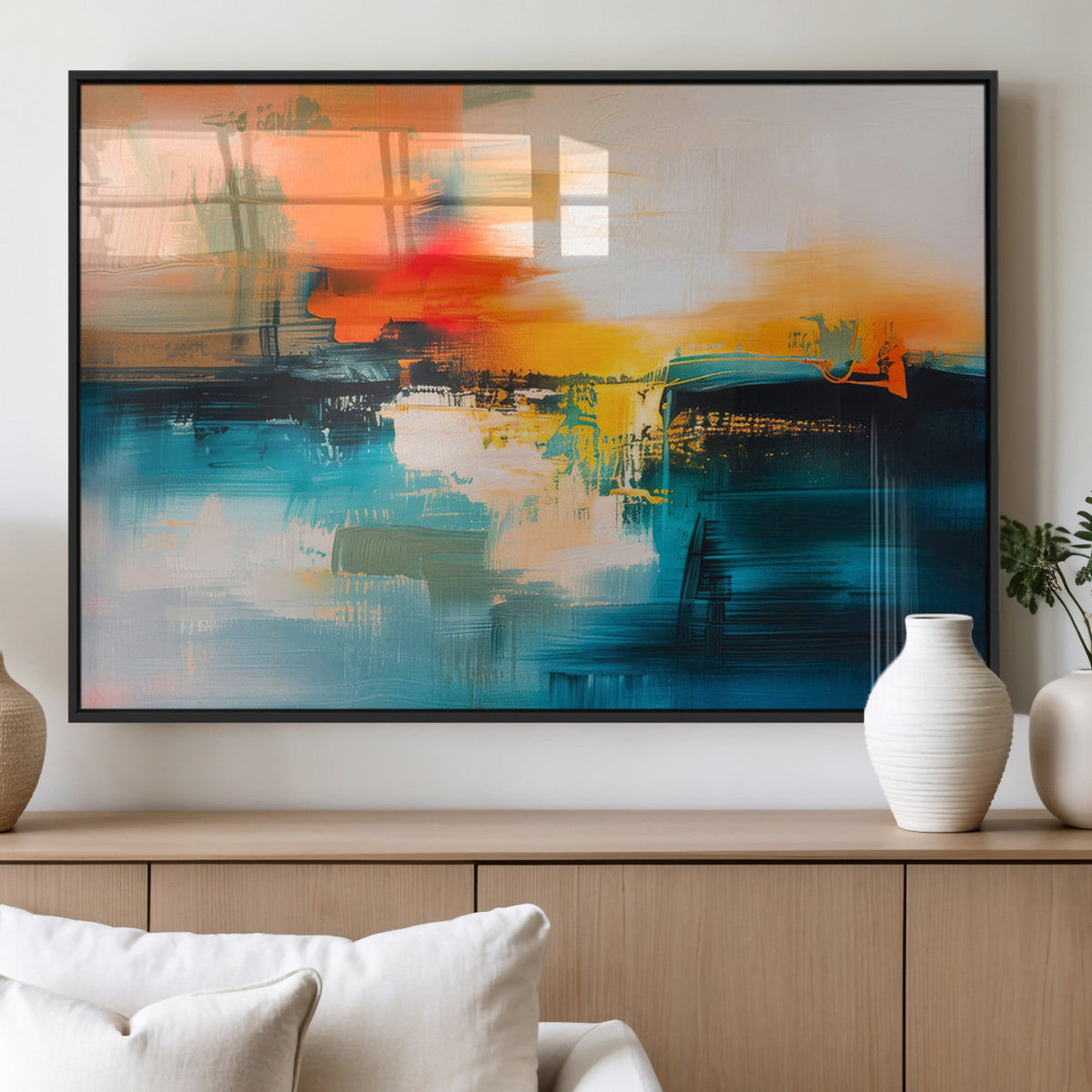 Colorful Abstract Wall Art | Bold Modern Canvas Print | Ready to Hang