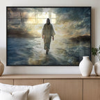 Jesus Walking on Water Wall Art | Canvas Print | Ready to Hang