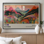 Yayoi 1986 Wall Art Print, Vibrant Wabi Sabi Japanese Abstract Design