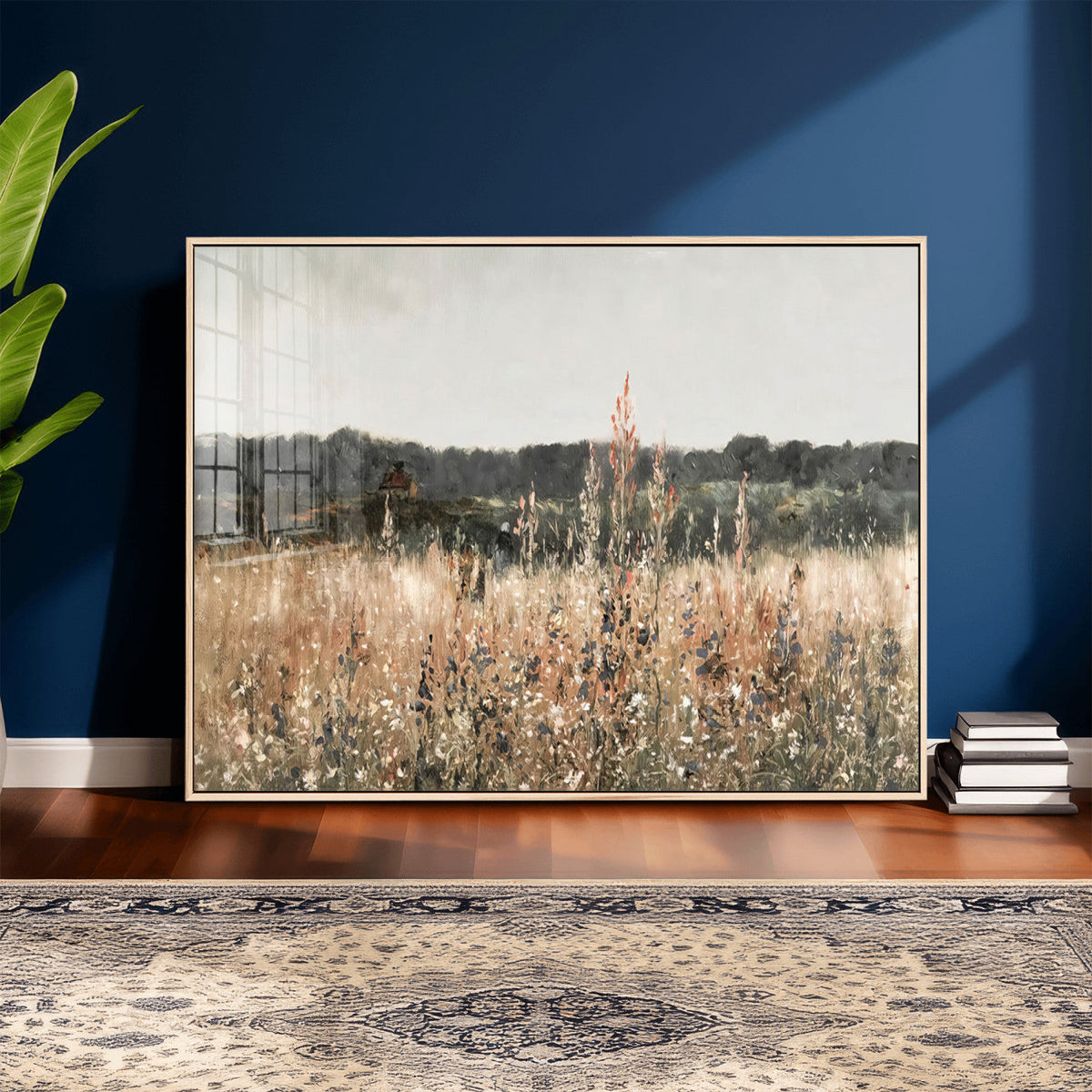 Rustic Field Landscape Wall Art Print, Giclee Canvas Wall Art