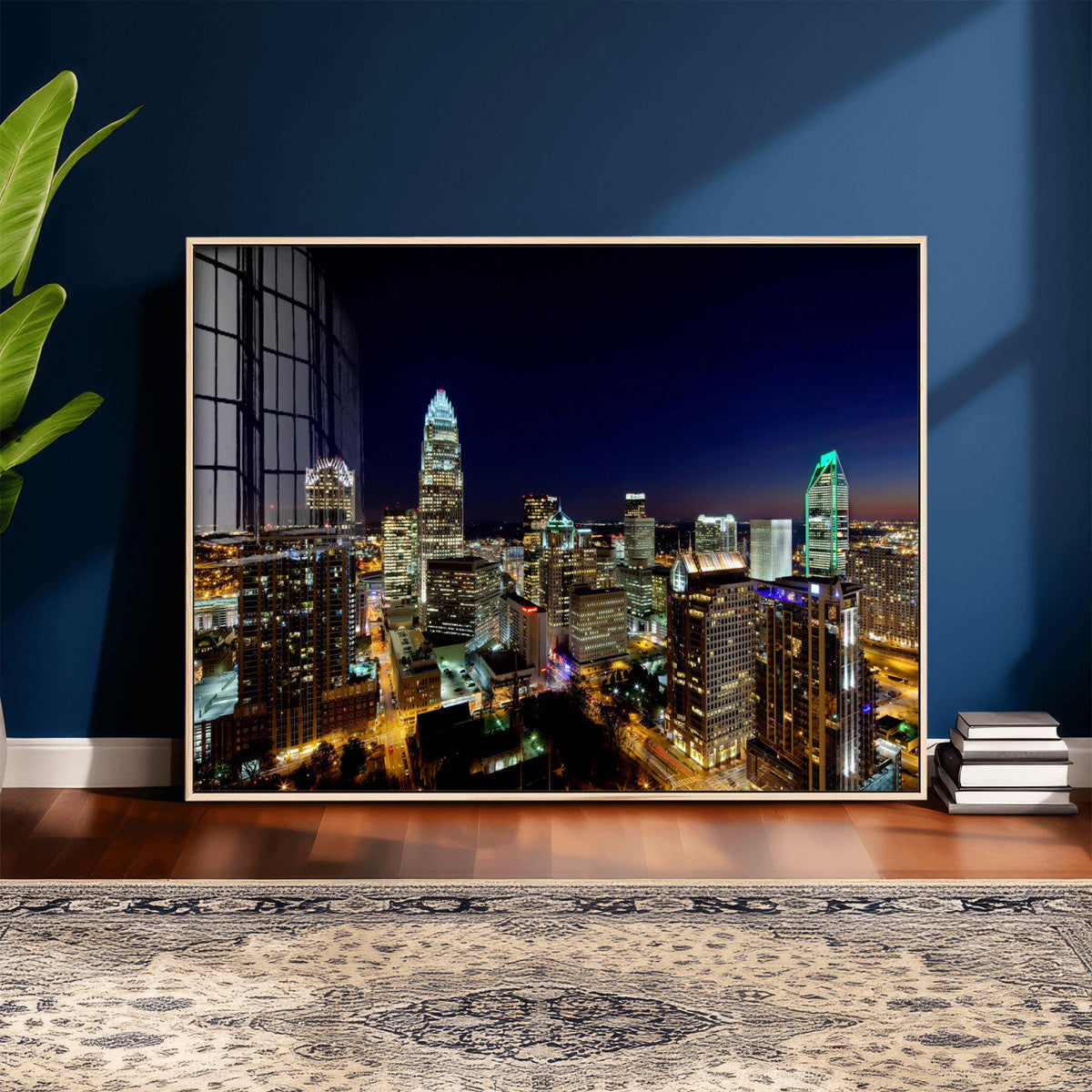Atlanta Skyline Wall Art Canvas Print | Modern Cityscape