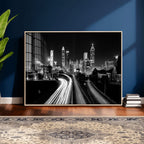 Atlanta Skyline Wall Art Canvas Print, Atlanta Downtown Night Cityscape