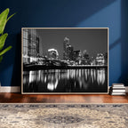 Austin Skyline Wall Art Canvas Print, Austin Downtown Night Cityscape