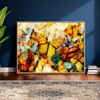 Butterfly Wall Art Canvas Print | Colorful Abstract Nature Artwork
