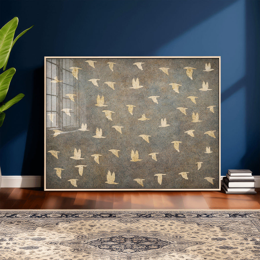 Abstract Birds Wall Art Canvas Print