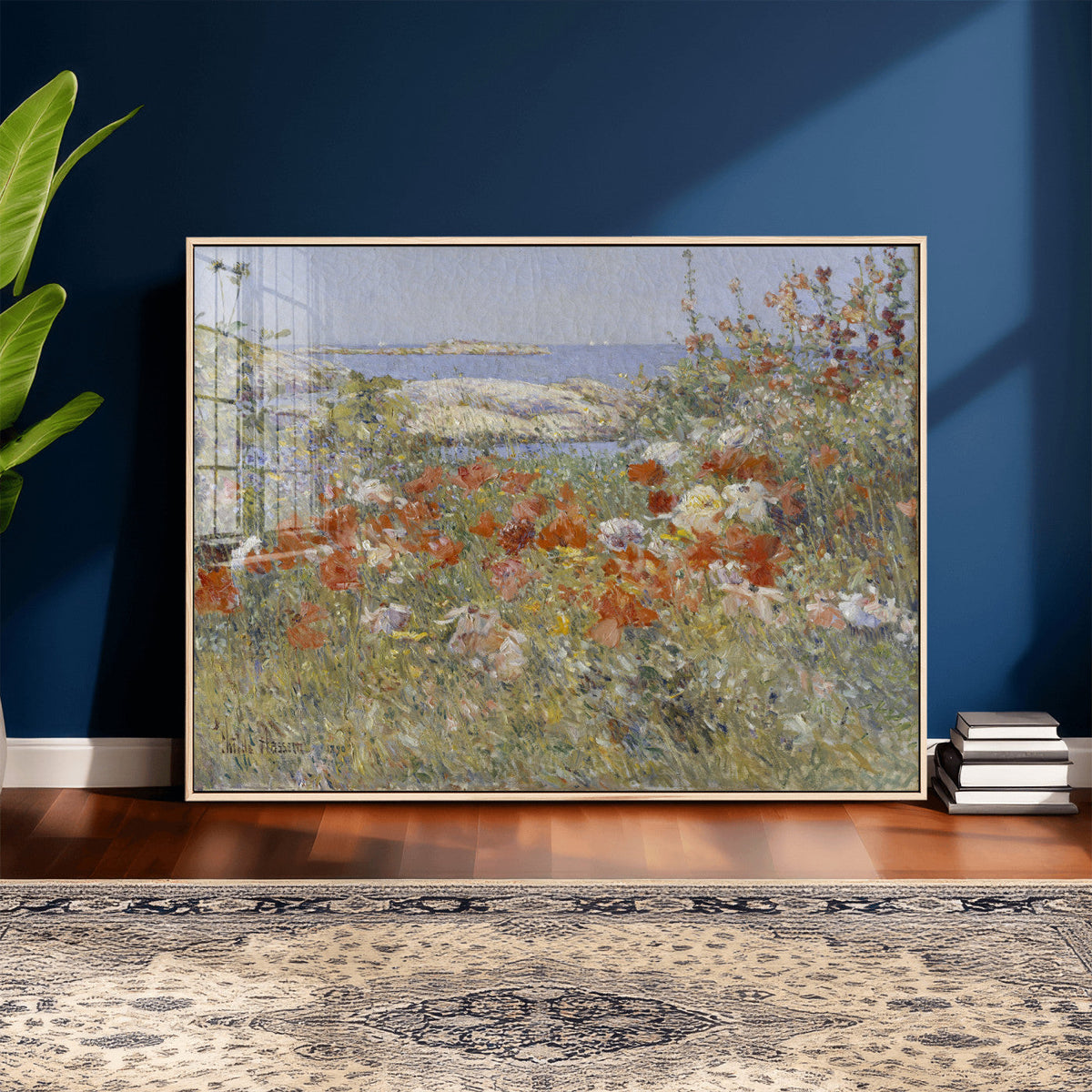 Childe Hassam Celia Thaxter Garden Canvas | 1890 American Impressionist Print