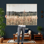 Rustic Field Landscape Wall Art Print, Giclee Canvas Wall Art