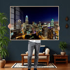 Atlanta Skyline Wall Art Canvas Print | Modern Cityscape