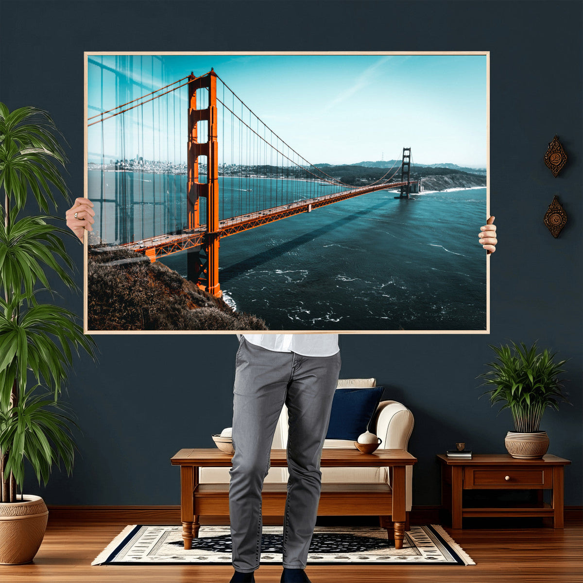 Golden Gate Bridge Wall Art Canvas Print | San Francisco Landmark Photography