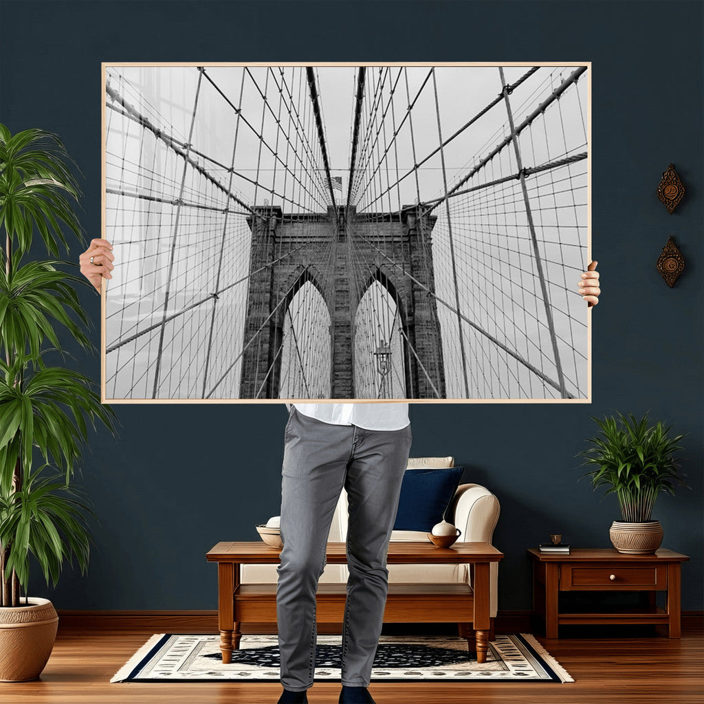 Large Brooklyn Bridge Wall Art Canvas Print