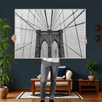 Large Brooklyn Bridge Wall Art Canvas Print