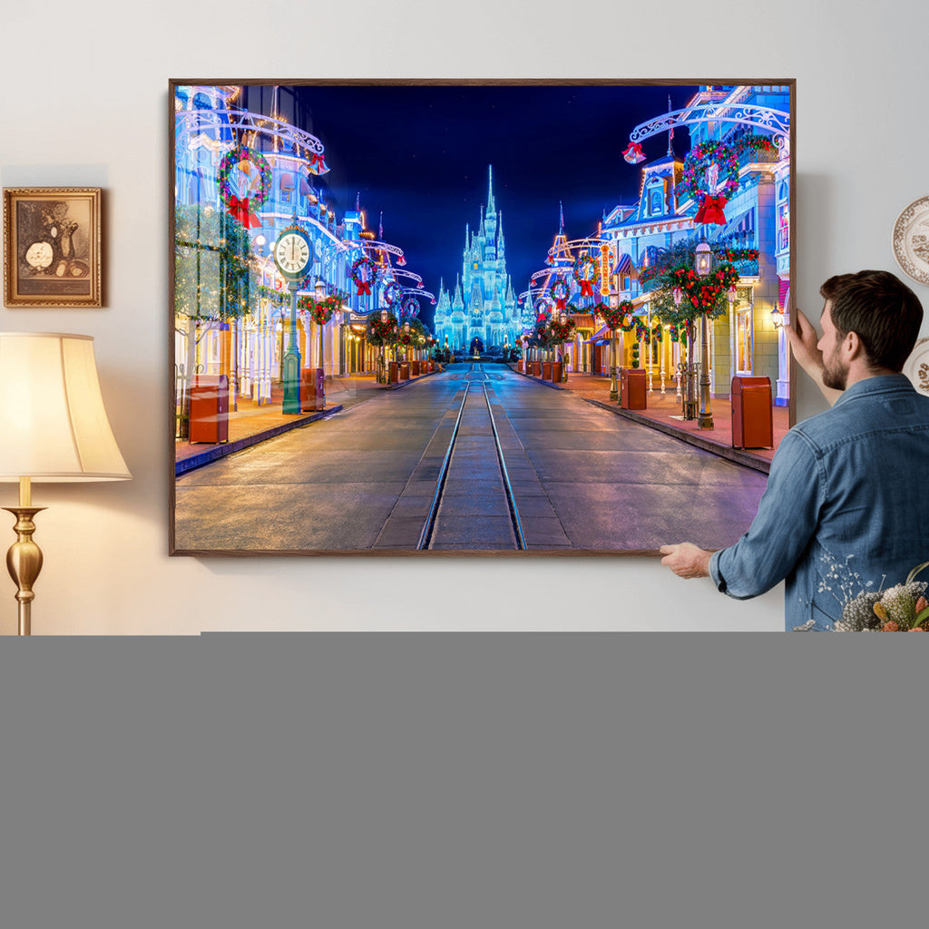 Disney Castle Wall Art | Large Magic Kingdom Canvas Artwork