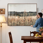 Rustic Field Landscape Wall Art Print, Giclee Canvas Wall Art