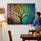 Yggdrasil Tree of Life Wall Art Print | Mosaic Style Canvas Wall Art