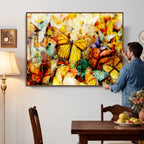 Butterfly Wall Art Canvas Print | Colorful Abstract Nature Artwork