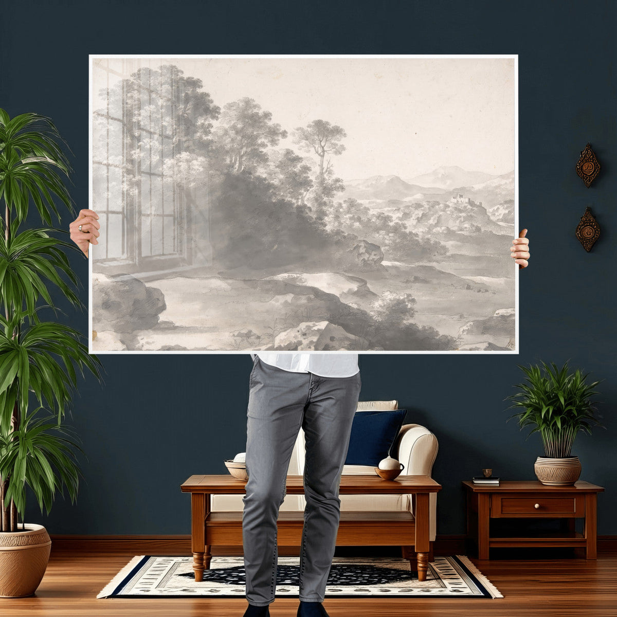 Van Poelenburch Landscape Canvas Wall Art | Dutch Golden Age
