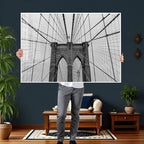 Large Brooklyn Bridge Wall Art Canvas Print