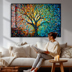 Yggdrasil Tree of Life Wall Art Print | Mosaic Style Canvas Wall Art