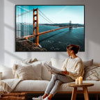 Golden Gate Bridge Wall Art Canvas Print | San Francisco Landmark Photography