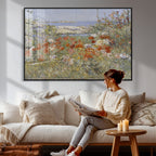 Childe Hassam Celia Thaxter Garden Canvas | 1890 American Impressionist Print