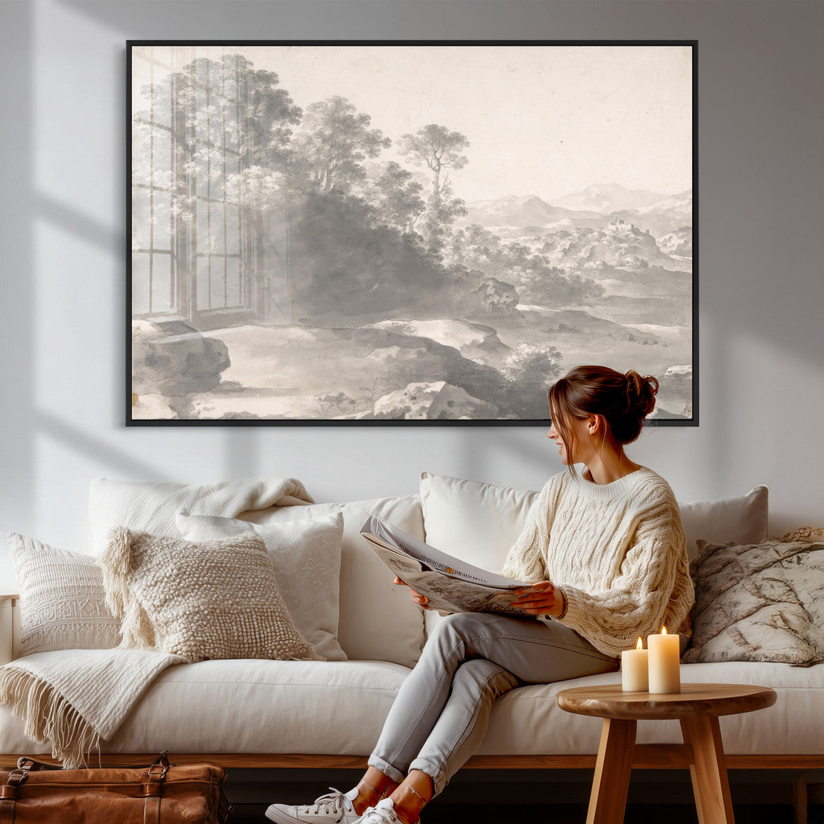 Van Poelenburch Landscape Canvas Wall Art | Dutch Golden Age