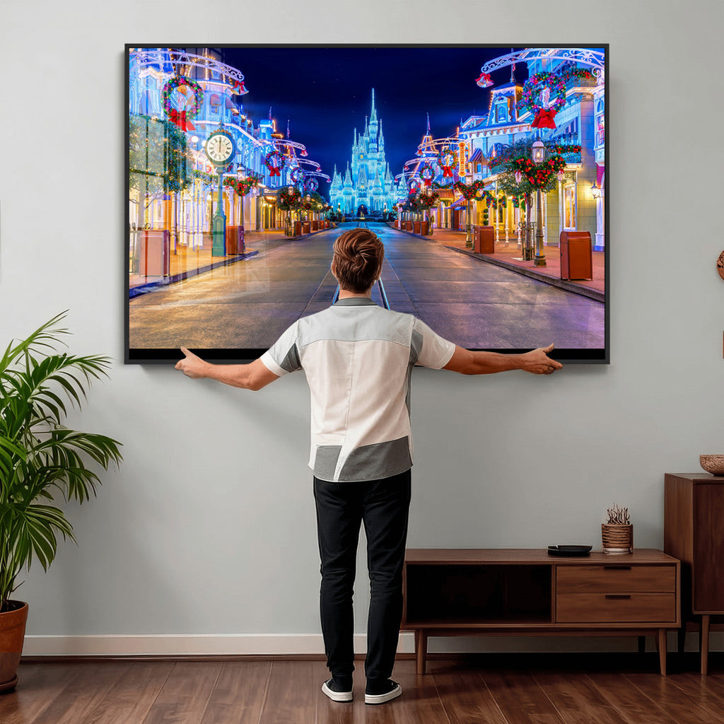 Disney Castle Wall Art | Large Magic Kingdom Canvas Artwork