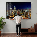 Atlanta Skyline Wall Art Canvas Print | Modern Cityscape